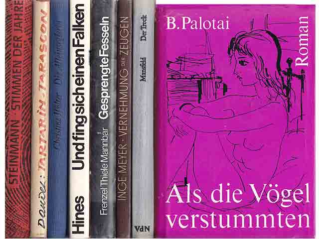 Büchersammlung „Romane, Erzählungen“. 8 Titel. 