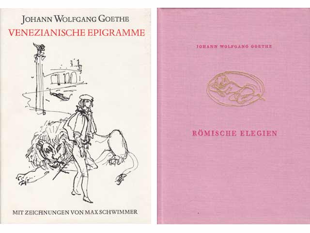 Büchersammlung „Johann Wolfgang Goethe/Max Schwimmer“. 3 Titel. 