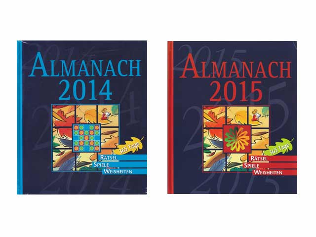 Almanach 2014 und 2015. Rätsel, Spiele, Weisheiten. 365 Tage. 2 Bände