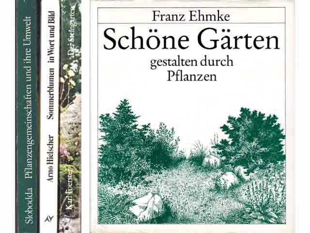 Büchersammlung „Schöne Gärten gestalten“. 4 Titel. 