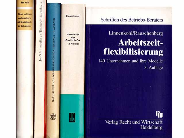 Büchersammlung „Unternehmensberatung“. 5 Titel. 