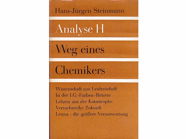 Analyse H. Weg eines Chemikers. 1. Auflage