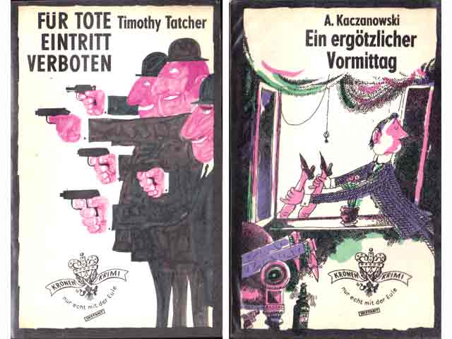 Sammlung „Kronen-Krimi. Eulenspiegel Verlag Berlin“. 4 Titel. 