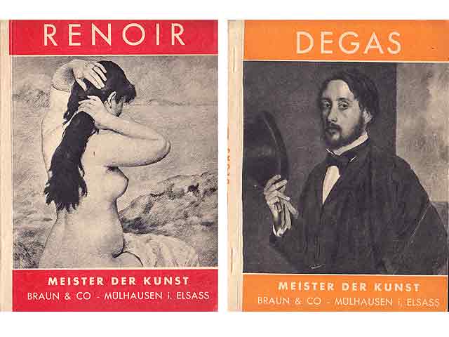 Meister der Kunst. Renoir und Edgar Degas. 2 Taschenbücher. Texte mehrsprachig (Deutsch, Französisch, Italienisch)