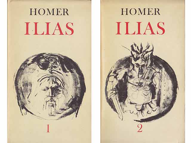 Ilias. 2 Bände. In Prosa übertragen von Gerhard Schreiber. Illustrationen von Werner Klemke. 1. Auflage