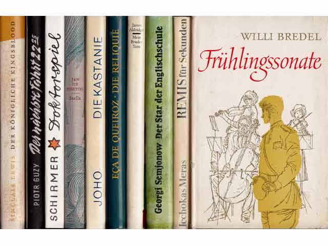 Büchersammlung „Erzählungen, Geschichten, Romane“. 10 Titel. 
