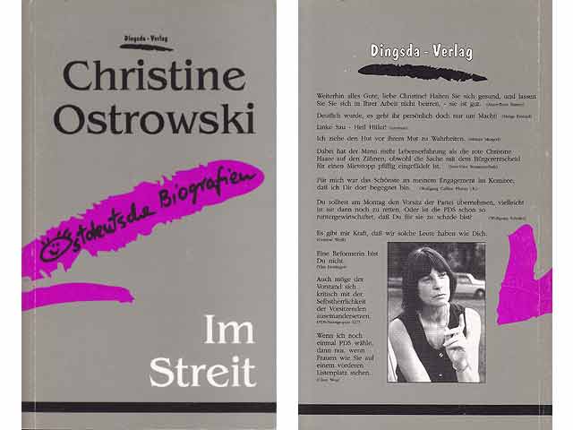 Im Streit. Ostdeutsche Biografien. Selbstzeugnisse. Briefe. Dokumente. Mit einem Fotoessay. Hrsg. von Joachim Jahns mit einem Vorwort von Ronald Weckesser. 1. Auflage