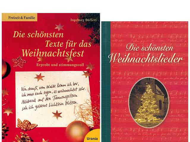 Konvolut „Texte und Lieder zum Weihnachtsfest“. 3 Titel. 