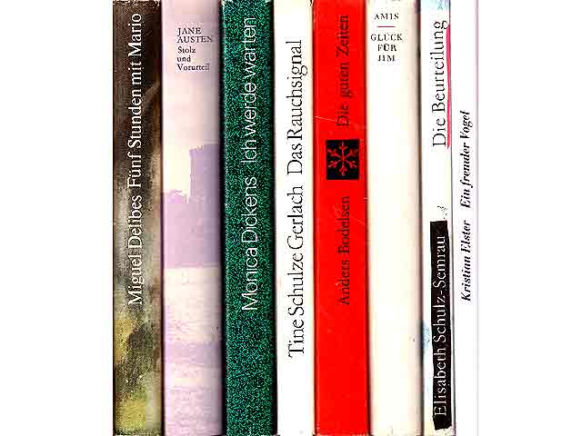 Büchersammlung „Romane, Erzählungen. 8 Titel. 