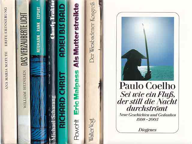 Büchersammlung „Erinnerungen, Romane, Geschichten“. 8 Titel. 