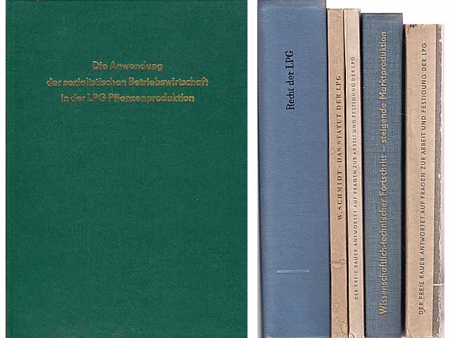 Büchersammlung „Landwirtschaftliche Produktionsgenossenschaften (LPG). I“. 6 Titel. 
