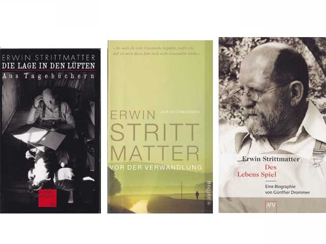 Büchersammlung „Erwin Strittmatter. Tagebücher. Biographisches“. 6 Titel. 