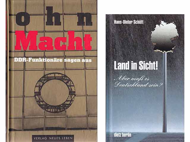 Büchersammlung „Hans-Dieter Schütt“. 3 Titel. 