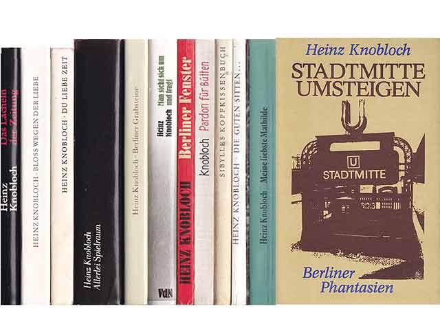 Büchersammlung „Heinz Knobloch“. 12 Titel. 