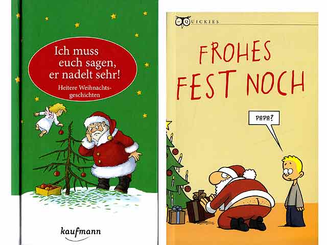 Büchersammlung „Humorvolles zu Weihnachten“. 6 Titel. 