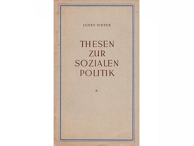 Konvolut "Soziologie und Sozialpolitik" 5 Titel.  