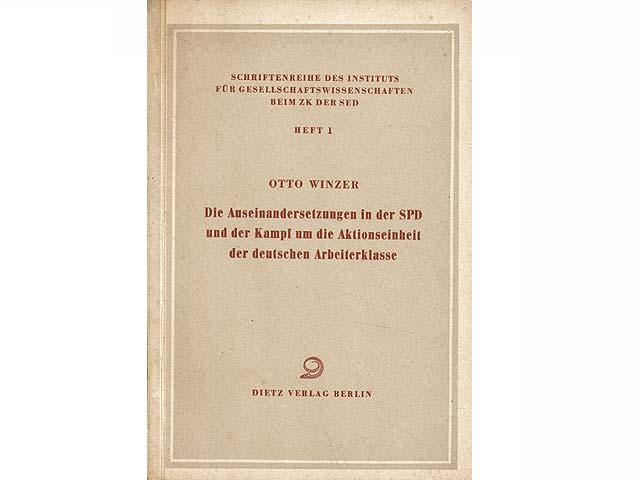 Konvolut "Otto Winzer". 2 Titel. 