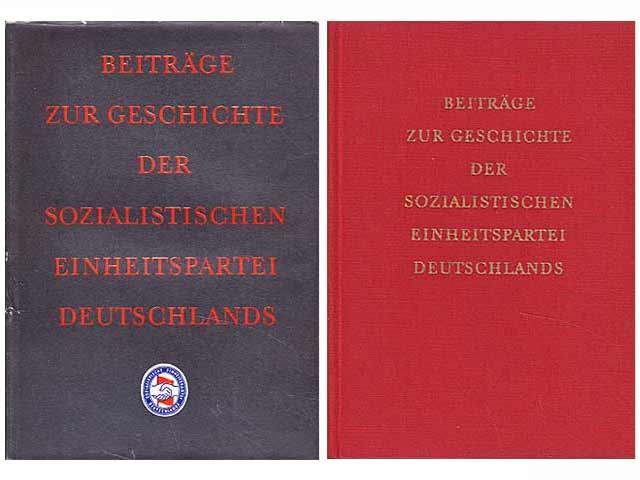Büchersammlung "Zur Geschichte der Sozialistischen Einheitspartei Deutschlands. Überblickswerke ". 3 Titel. 