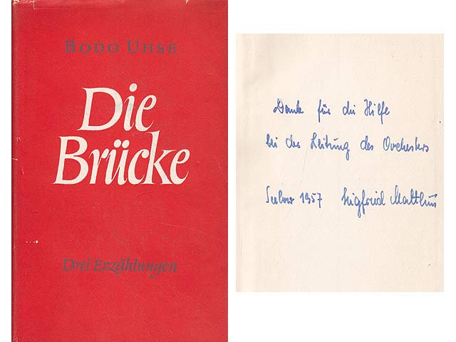 Büchersammlung "Bodo Uhse". 3 Titel. 