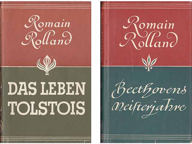 Büchersammlung "Romain Rolland. Gesammelte Werke in Einzelausgaben". 2 Titel. 