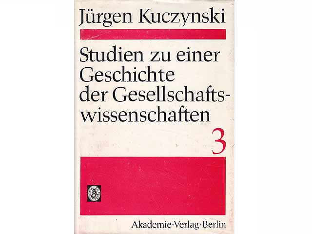 Sammlung "Studien zu einer Geschichte der Gesellschaftswissenschaften" 7 Titel. 