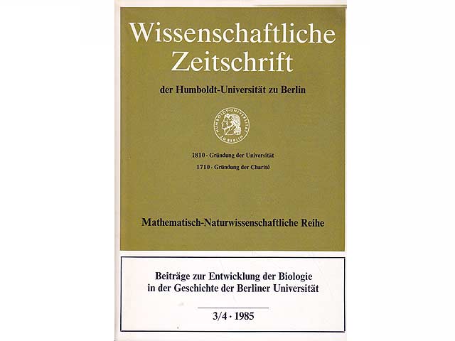 Konvolut „Biologie-Geschichte“. 3 Titel. 