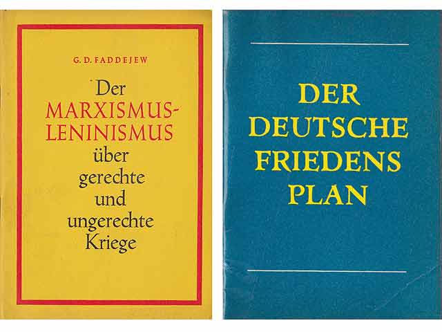 Konvolut "Ringen um eine Antikriegspolitik". 8 Titel. 