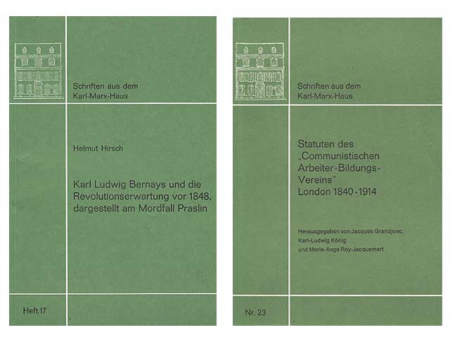 Schriften aus dem Karl-Marx-Haus Trier. 4 Titel. 