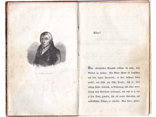 Joachim Nettelbeck. Bürger zu Colberg. Eine Lebensbeschreibung von ihm selbst aufgezeichnet und herausgegeben von J. C. L. Haken.  Zweite Auflage. Volks-Bibliothek. Erster Band. Mit  ...