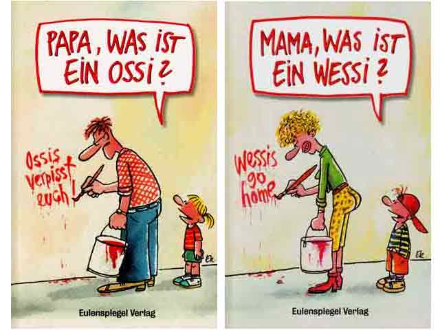 Büchersammlung „Ost-West-Humor“. 5 Titel. 