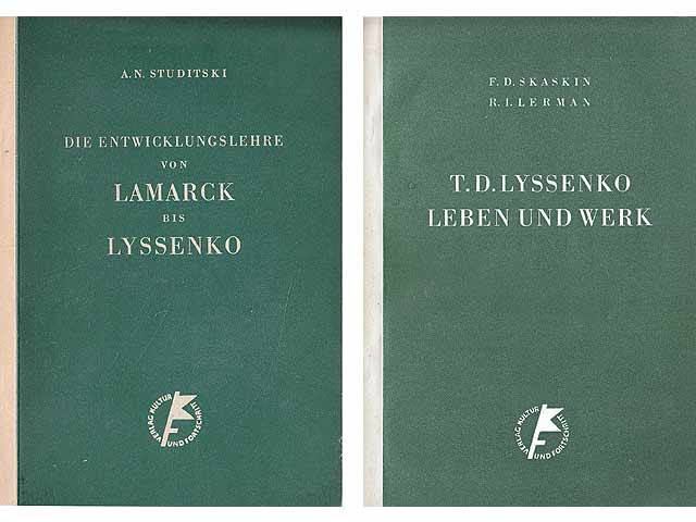 Konvolut „Trofim Denissowitsch Lyssenko. Biologische Wissenschaft. Personenkult“. 9 Titel. 