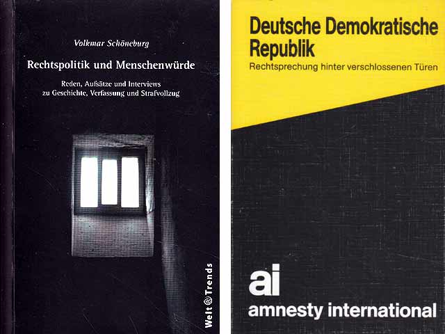 Büchersammlung „Menschenwürde und Rechtspolitik“. 4 Titel. 