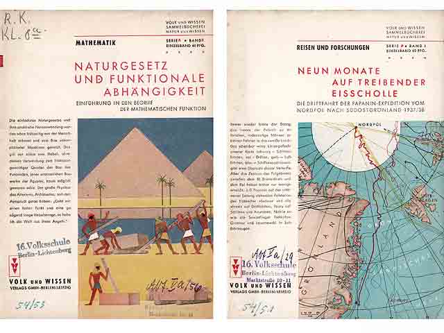 Konvolut „Volk und Wissen. Sammelbücherei“. 10 Hefte. 
