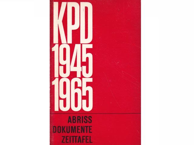 Konvolut "KPD und DKP in der BRD". 3 Titel. 