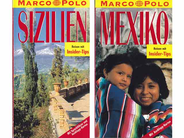 Broschürensammlung "Marco Polo. Reisen mit Insider-Tips". 26 Titel. 