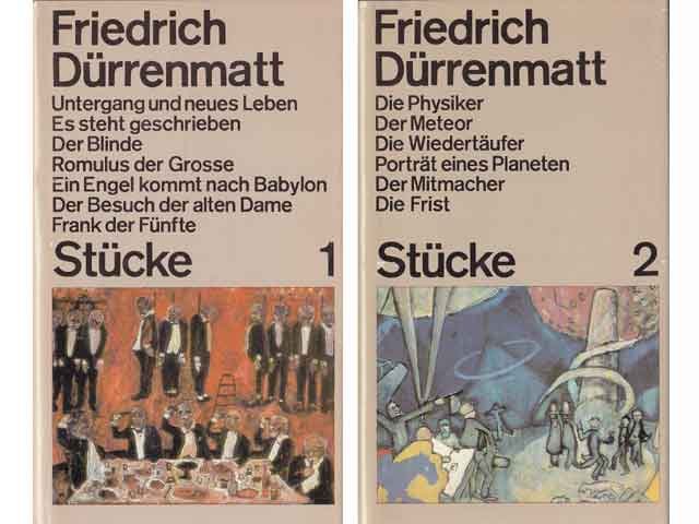 Büchersammlung „Friedrich Dürrenmatt“. 4 Titel. 