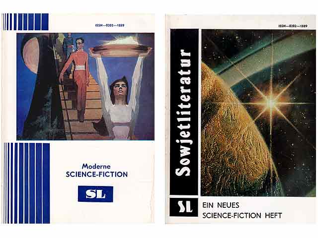 „Science-Fiction-Hefte der Zeitschrift „Sowjetliteratur“. 2 Titel. 