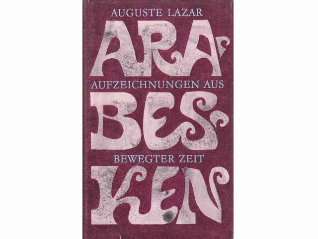 Konvolut „Auguste Lazar“. 2 Titel. 