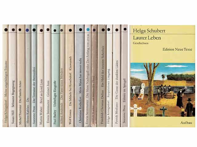 Büchersammlung „Edition Neue Texte“. 18 Titel. 