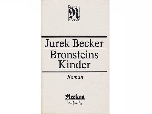 Konvolut "Jurek Becker". 4 Titel. 