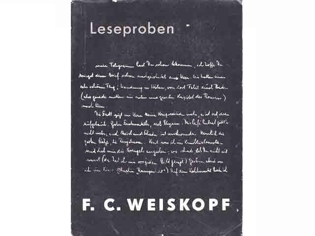 Büchersammlung „F. C. Weiskopf“. 4 Titel. 