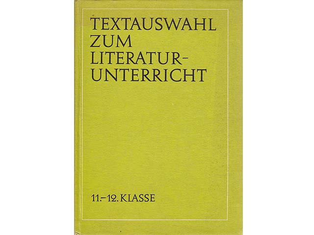 Konvolut "Lehrmaterial für den Literaturunterricht in den Schulen der DDR". 15 Titel. 